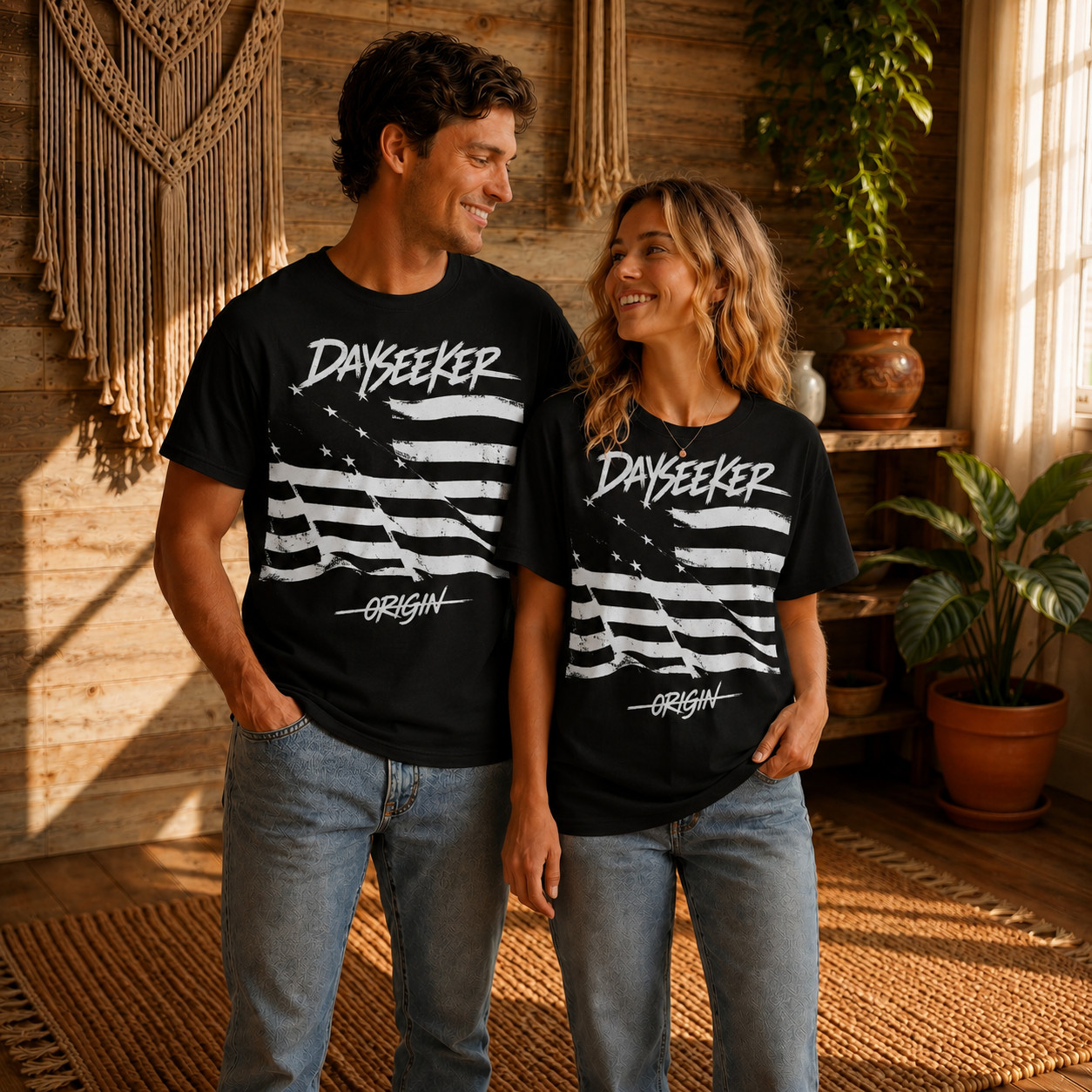 American Flag Graphic Tee Patriotic Streetwear Distressed Premium Cotton Unisex
