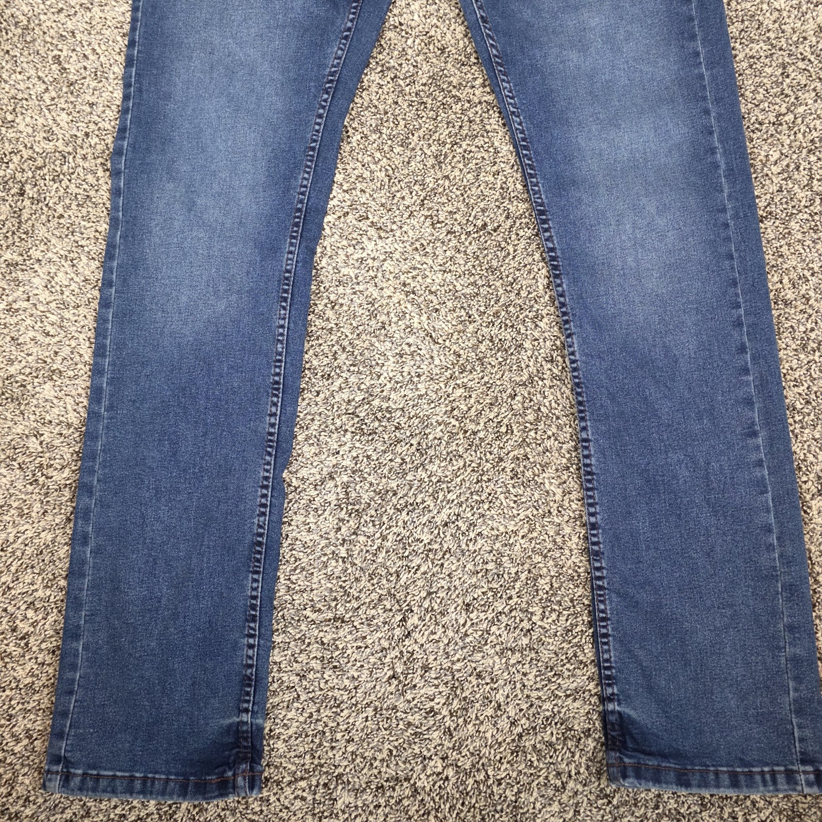 The Perfect Jeans Mens 33×34 (33×33) Slim Fit Blue Stretch Thigh Fade