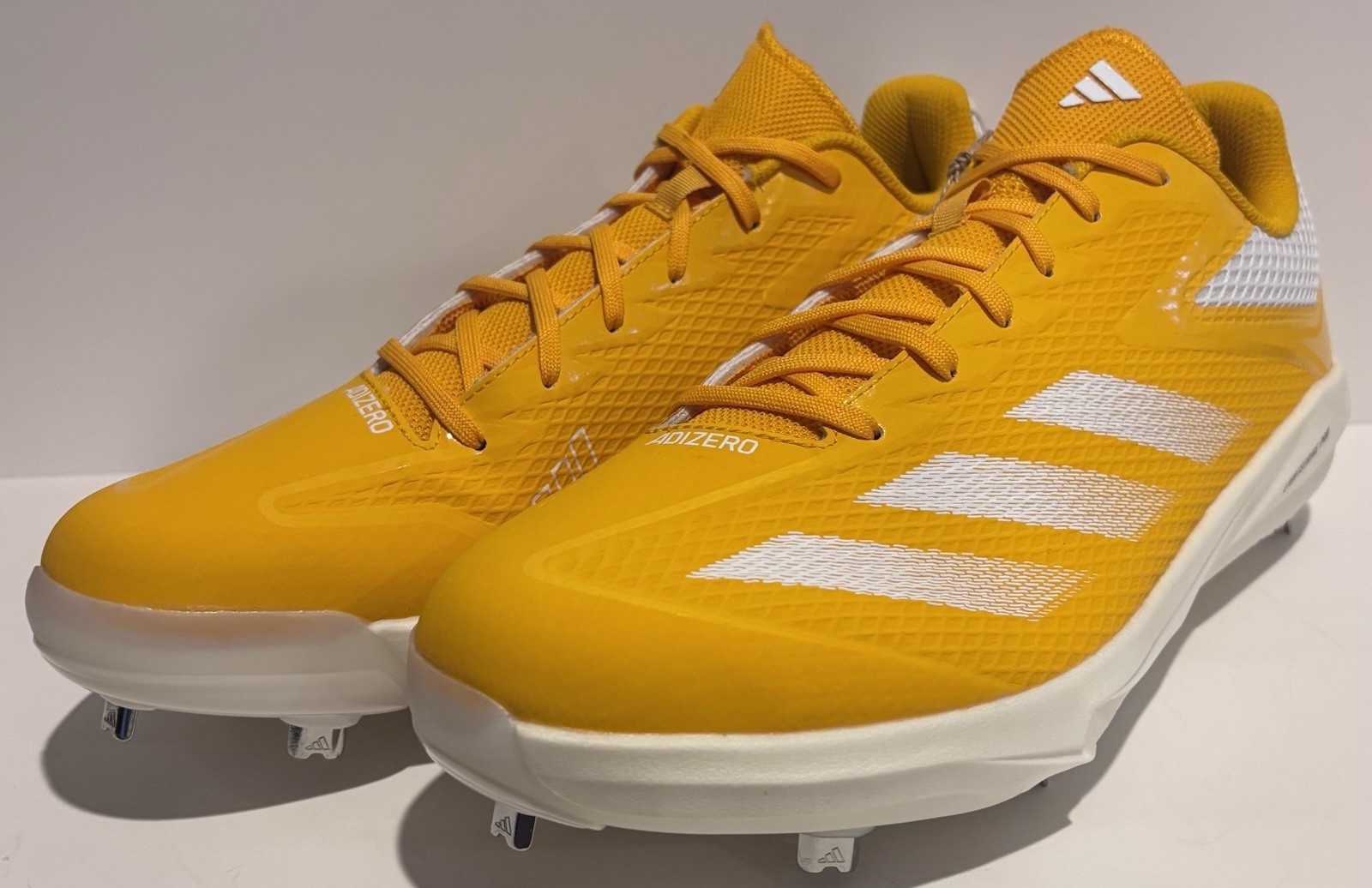 adidas Electric BS Metal Baseball Cleats Yellow ID0947 Men’s 12.5