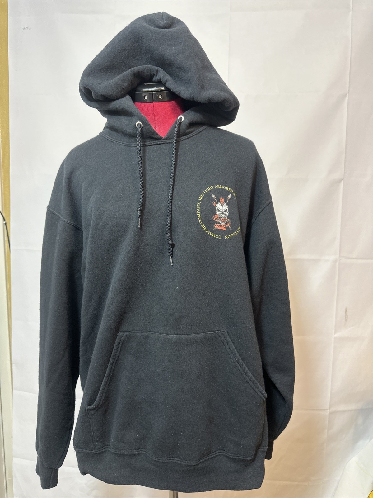 3rd Light Armored Reconnaissance Battalion Hoodie Comanche Company Men Size L