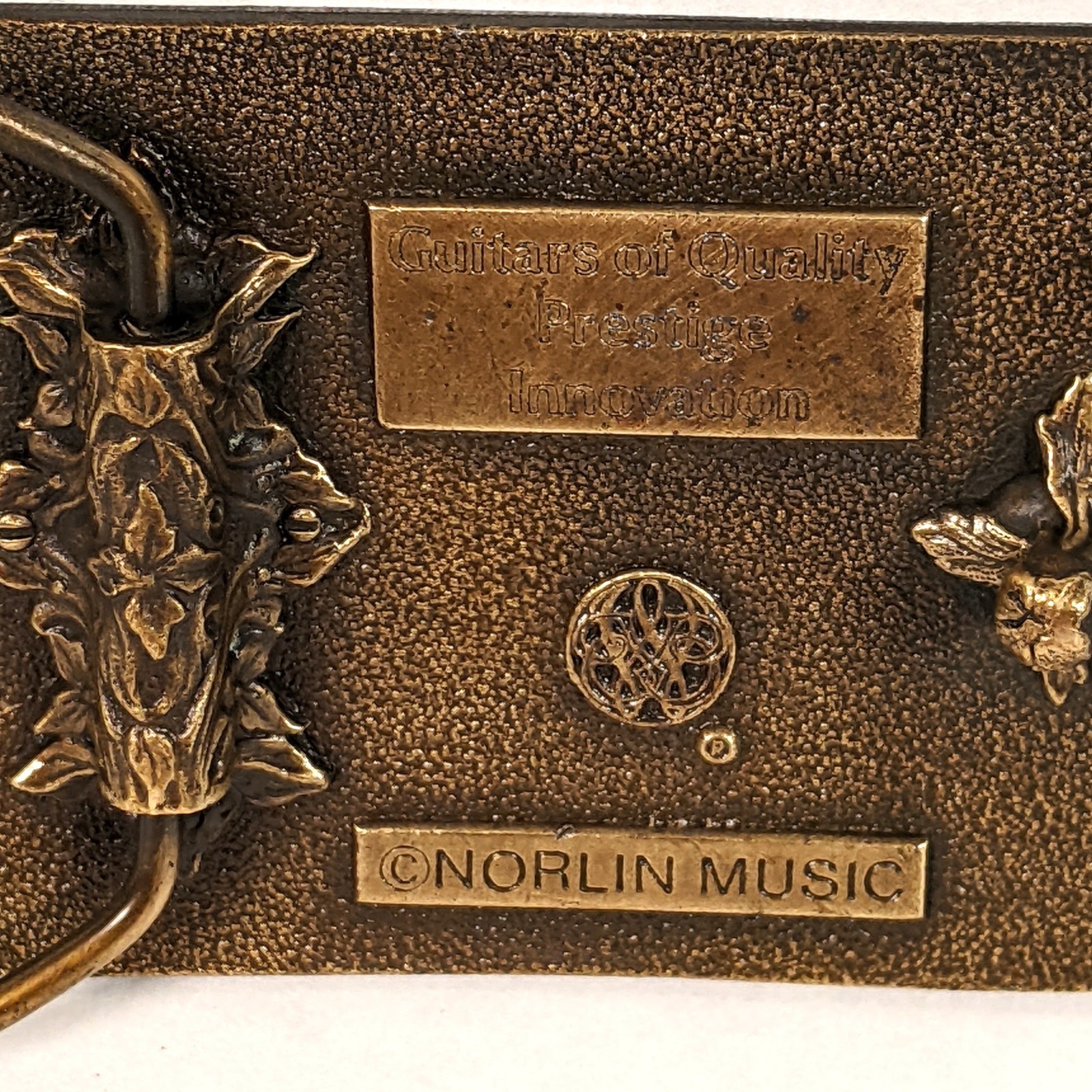 VINTAGE GIBSON RD NORLIN ERA BRASS BELT BUCKLE 1970s Music – Guitars of Quality