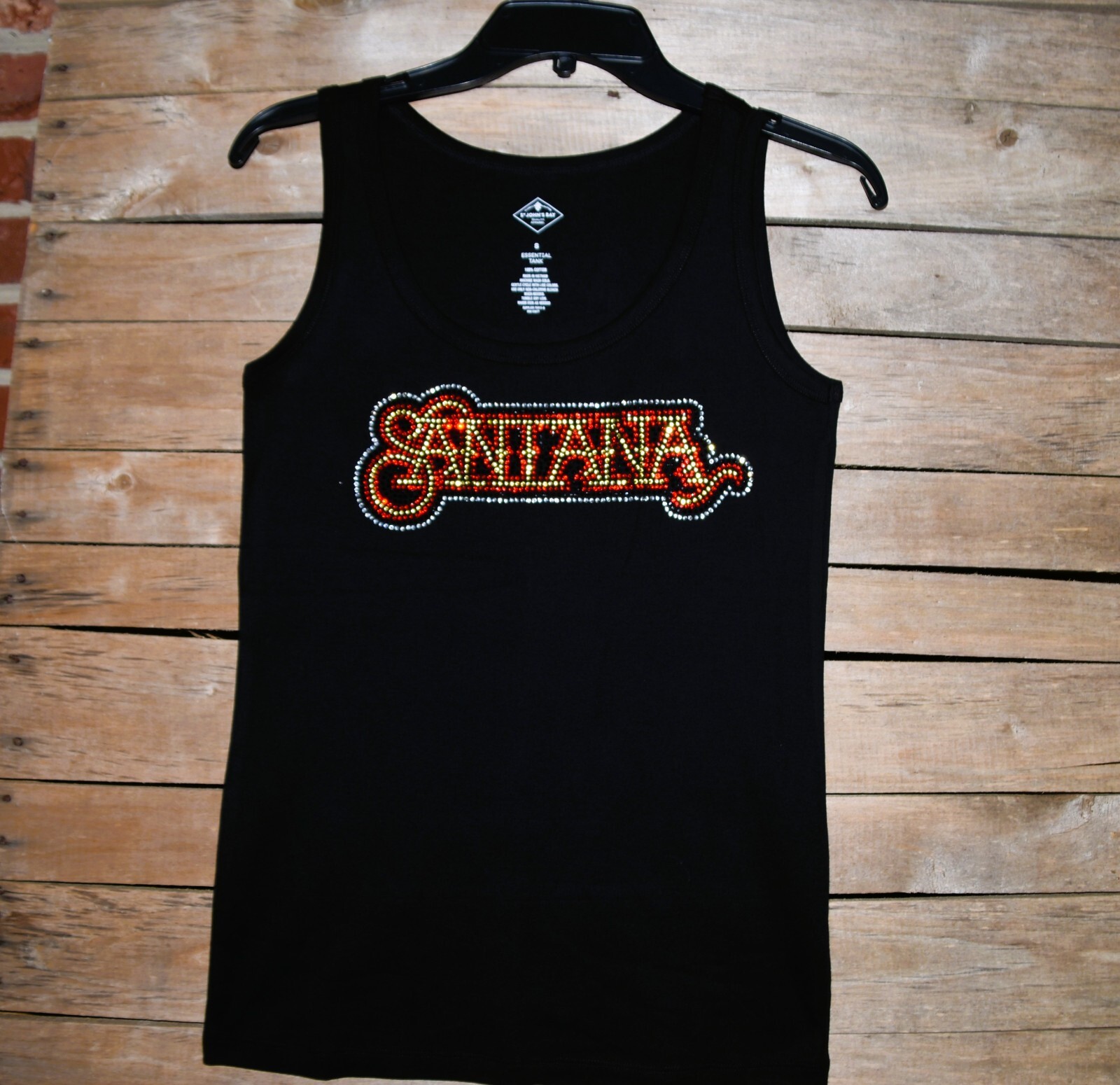 Santana hinestone bling shirt or tank XS S M L XL XXL 1X 2X 3X 4X 5X