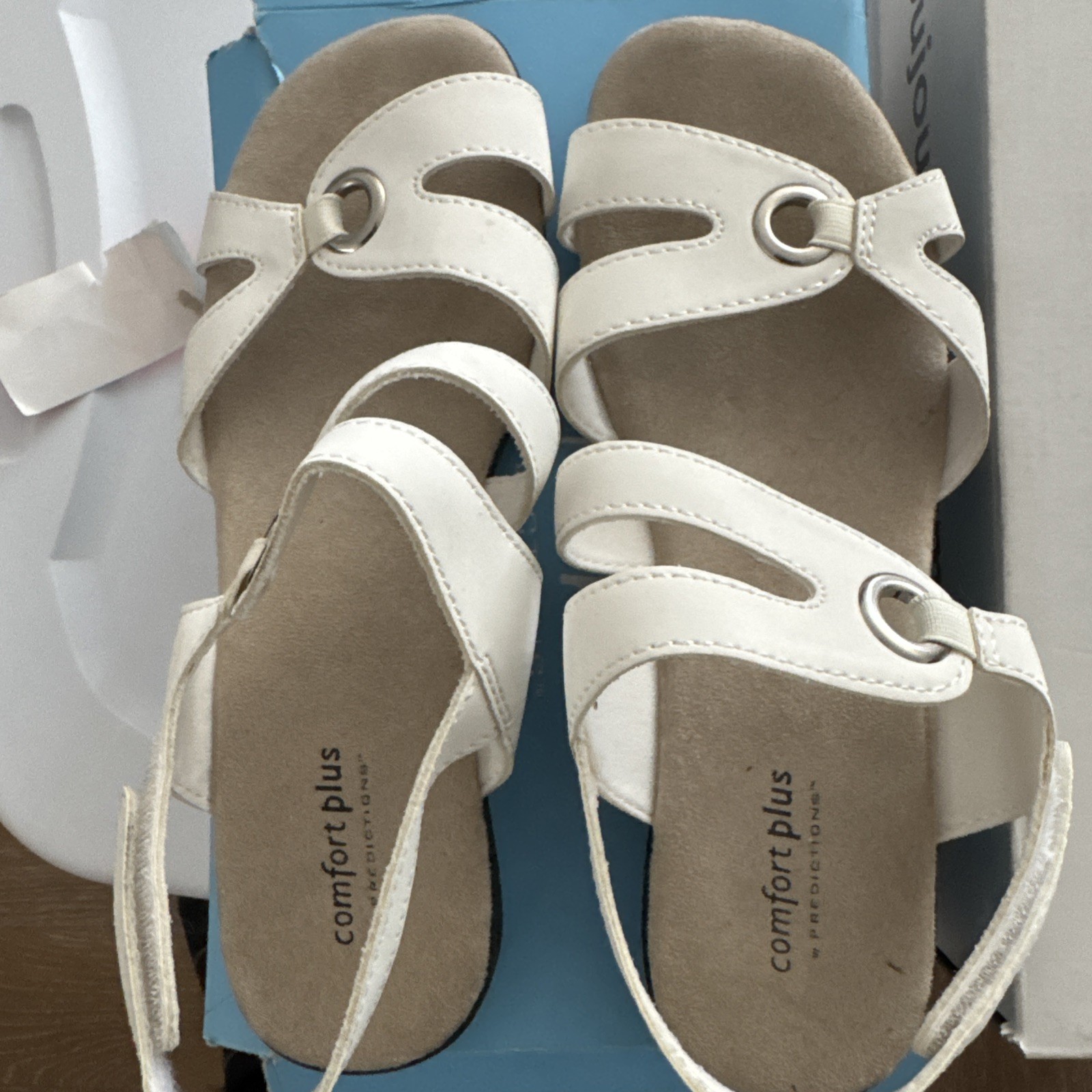 In Original Box: Comfort Plus Sandals Ladies Size 8 Wide barely worn