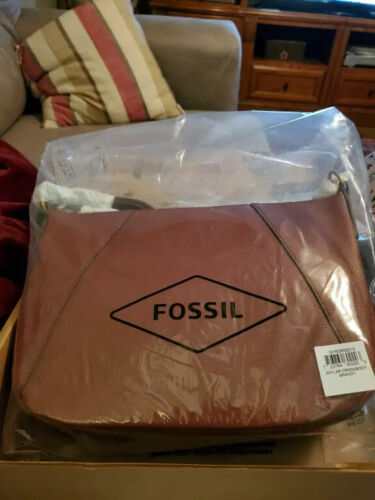 Fossil Skylar Crossbody Shoulder Bag Brown Leather SHB2656213 NWT $180 Brandy