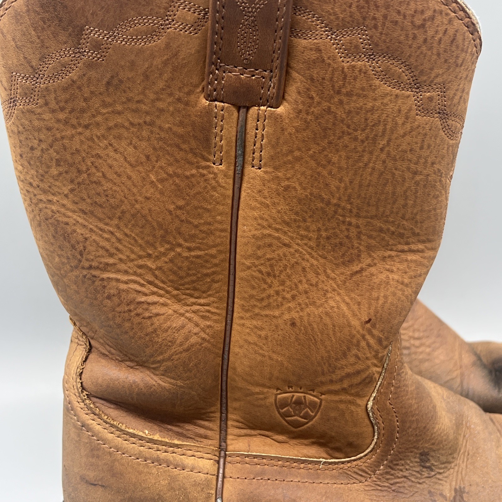 Ariat Heritage Cowboy Boots Western Brown Leather 34725 Mens Size 9.5 EE