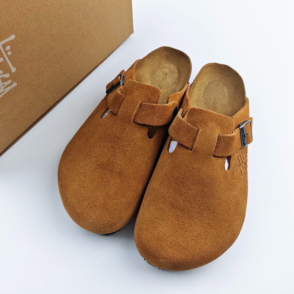 Birkenstock Boston x Stussy Caramel Clog Wide Women’s Shoes EU37-45 With Box