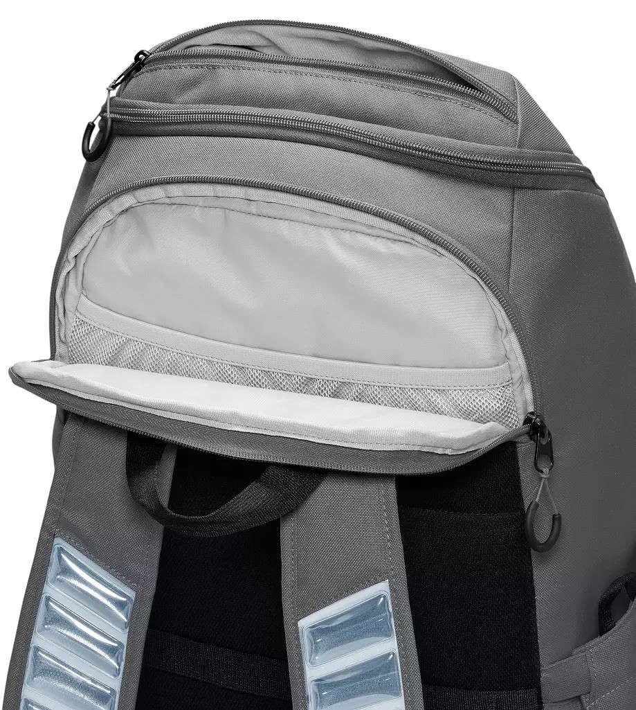 Nike Varsity Elite 32L Gray School Padded Laptop Team Logo Backpack HM9965-068