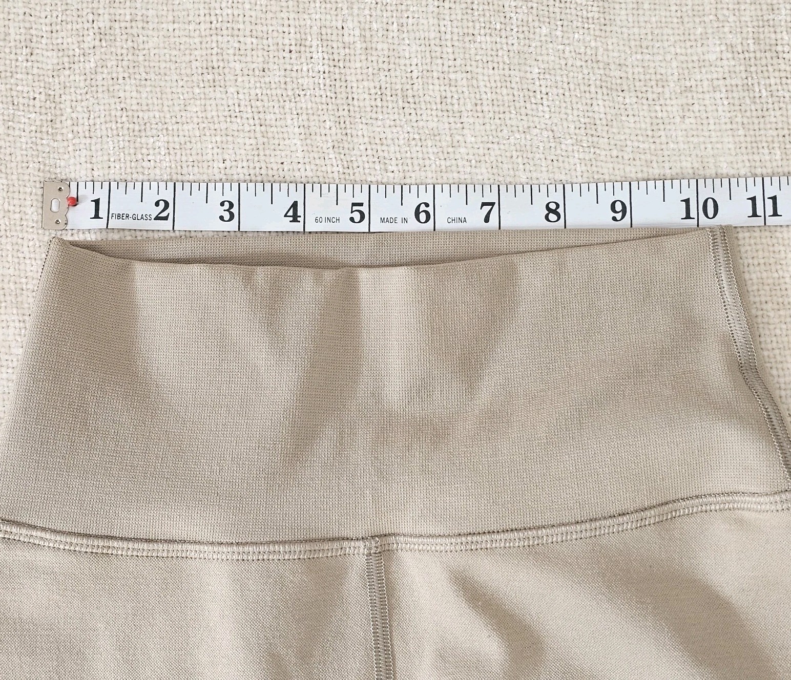 Small Alphalete Compression 7/8 Leggings Tan Pale Nude