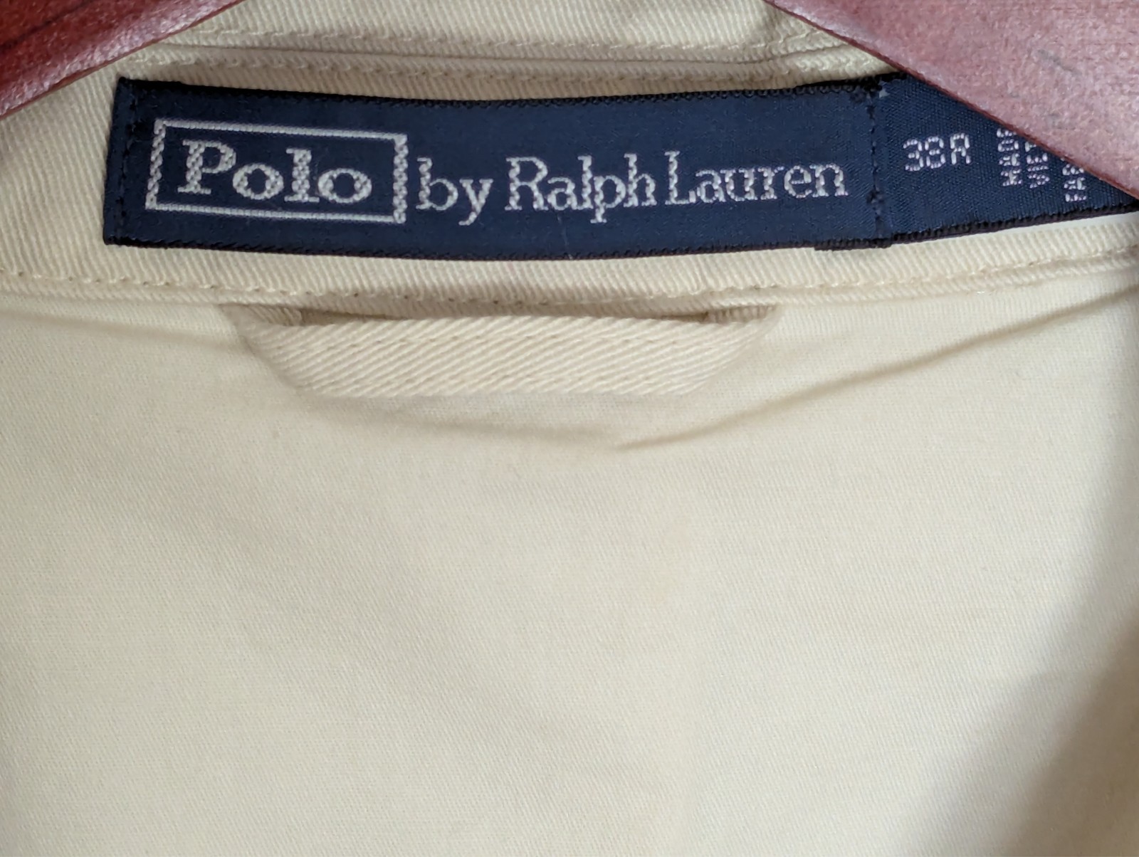 POLO RALPH LAUREN Modern Fit Washed Twill Suit Jacket, Off White, Size 38 R NWOT