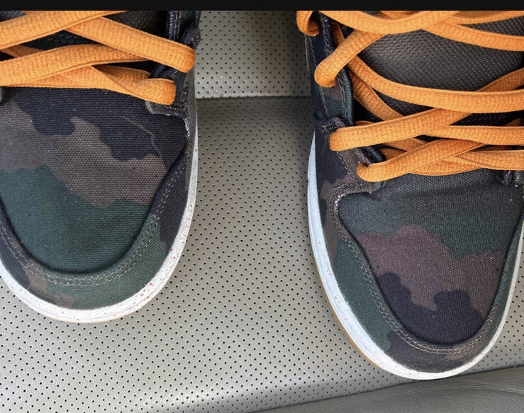 [646552-037] Nike Dunk High SB Fiveoneo Black/Olive Khaki-Sunset Men’s Size 11.5