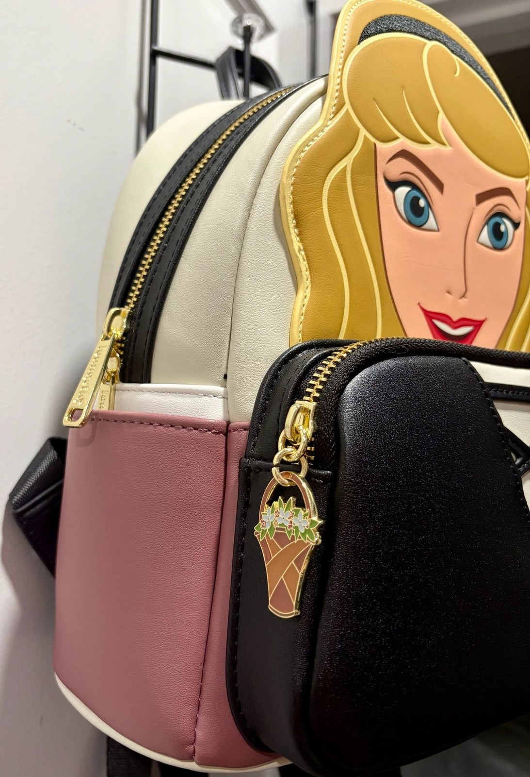 Loungefly Disney Sleeping Beauty Aurora Briar Rose Cosplay Mini Backpack Used