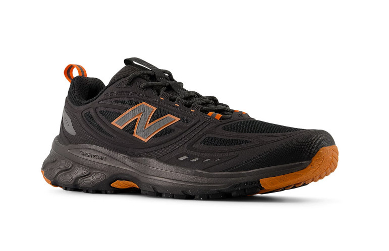 New Balance 410 v9 Men’s Trail Running Shoes Faded Black Orange 4E Wide Auth