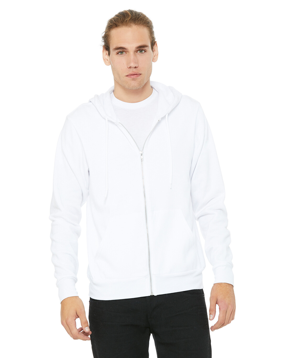 Bella + Canvas Unisex Poly-Cotton Sponge Fleece Full-Zip Hooded Sweatshirt 3739