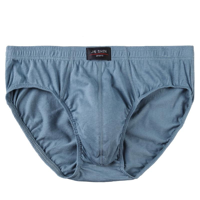5 Pack Men’s Cotton Briefs Bikini Underwear Soft Breathable Solid Color Panties