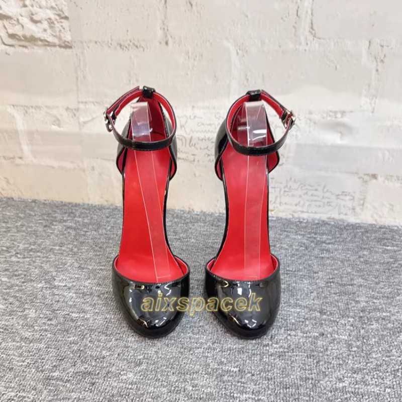 New Women Sexy Super High Heels 16cm Pumps Ankle Strap Stilettos Party Shoes