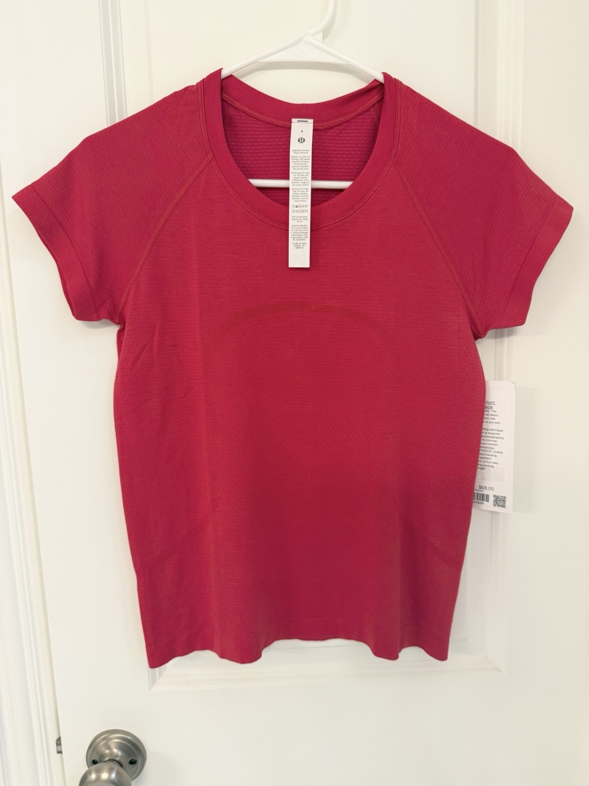 NWT Lululemon Swiftly Tech Short Sleeve 2.0 (Race Length) Size 6