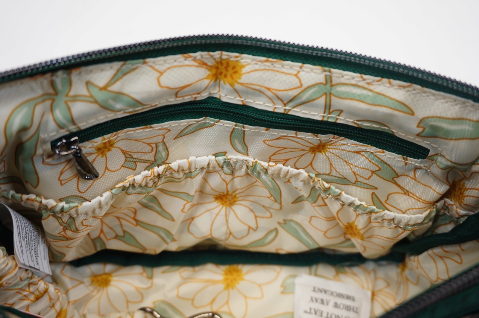 NEW ❤️ Lug Dash Wickedly Emerald Green Crossbody RFID Daisy Interior
