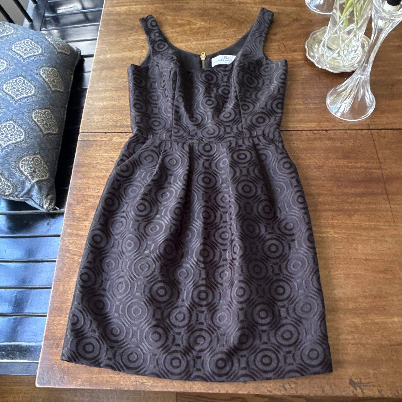 Amanda Uprichard Black Jacquard P dress