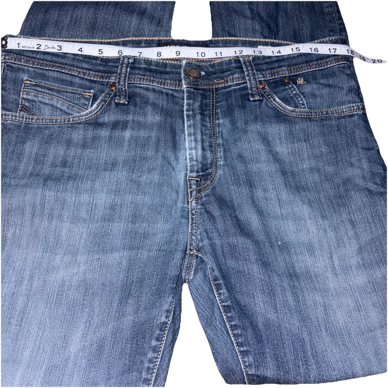 Mavi Zach Straight Leg Jeans Men’s 34×32 Stretch Blue Denim Dark Wash