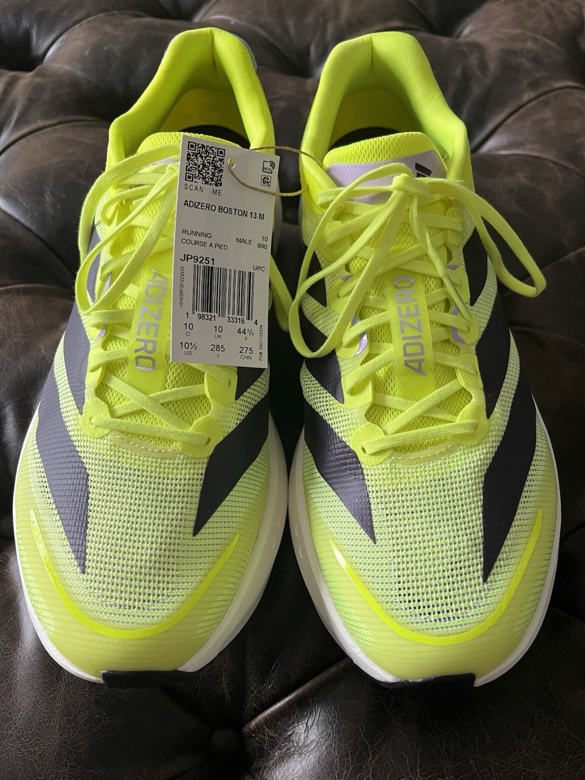 Adidas Boston 13 Solar Yellow/Aurora Plum/Powder Plum Men’s Size 10.5