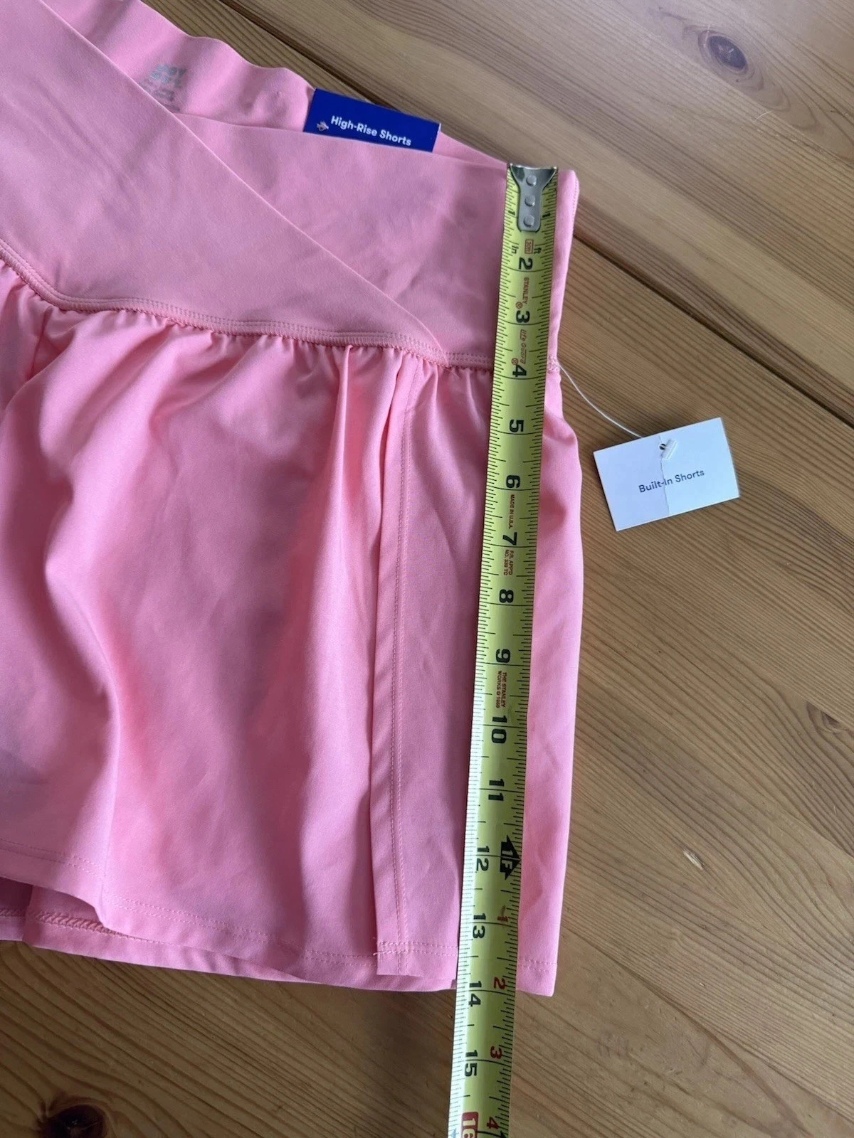 NWT JoyLab Skort Womens Pink Crossover Waist, Built-In Shorts Athletic Tennis XL