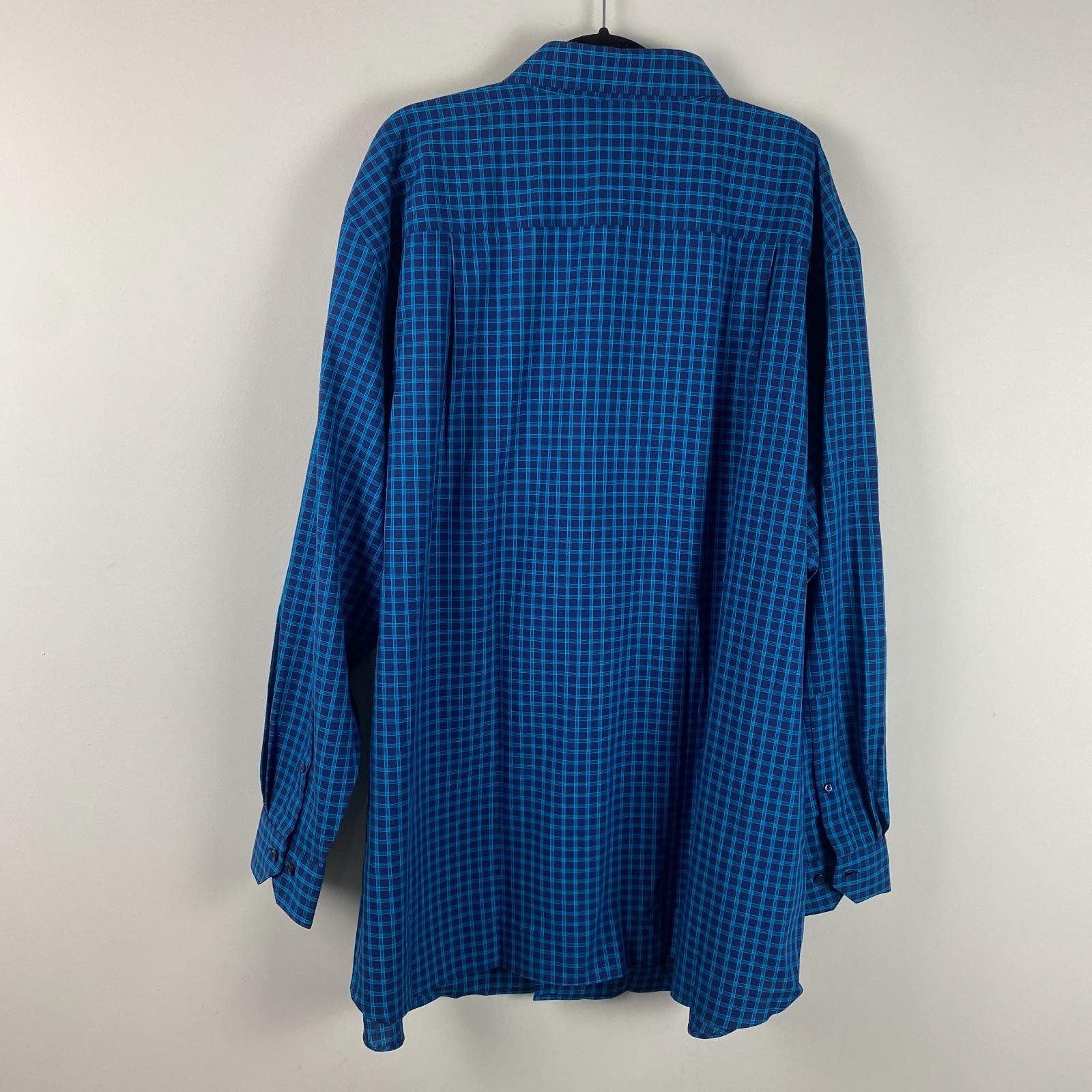 Rochester Egyptian Cotton Non-Iron Plaid Button Shirt Mens 19 36/37 Tall