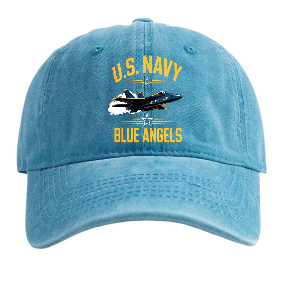 Patriotic Blue Angels US Navy Unisex Outdoor Cotton Dad Hat
