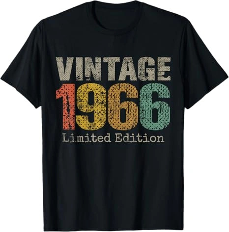 Vintage 1966 Shirt, 60th Birthday Gift Graphic Tee