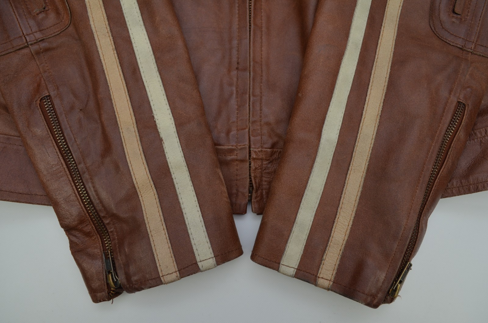 Vintage Superior New York Brogniez American Classic Motorcycle Leather Jacket M