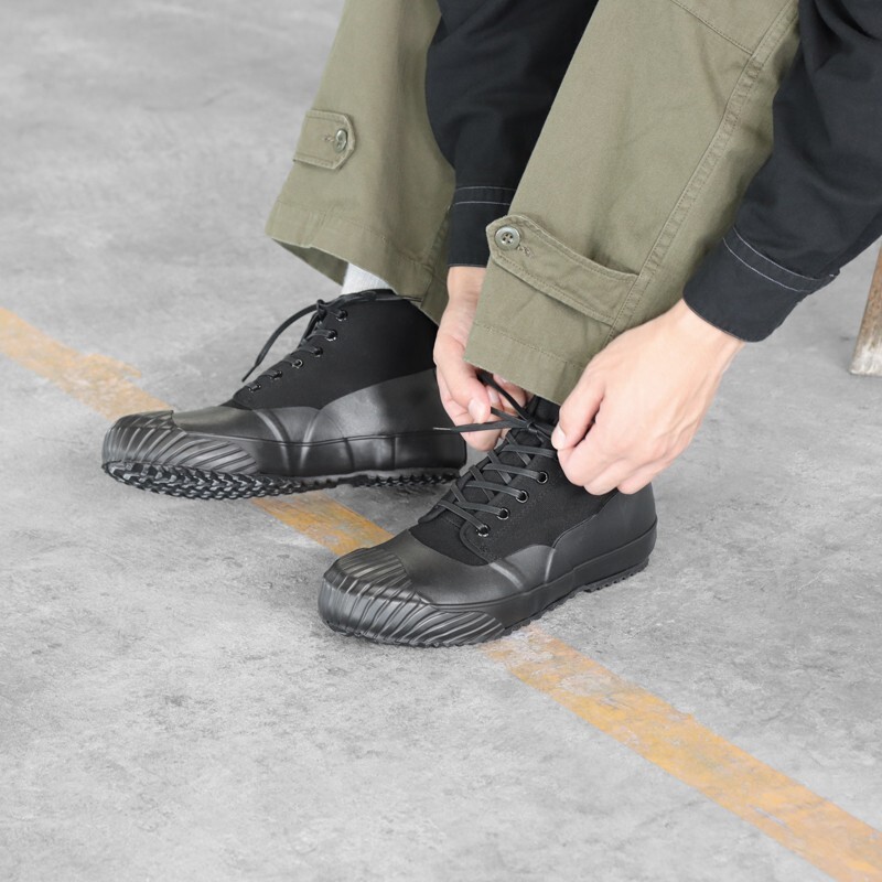 MOONSTAR FINE VULCANIZED ALWEATHER RF BLACK Sneakers Kurume Japan