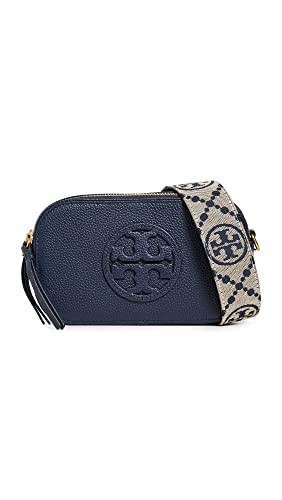 Tory Burch Women’s Mini Miller Crossbody Bag, Tory Navy, Blue, One Size