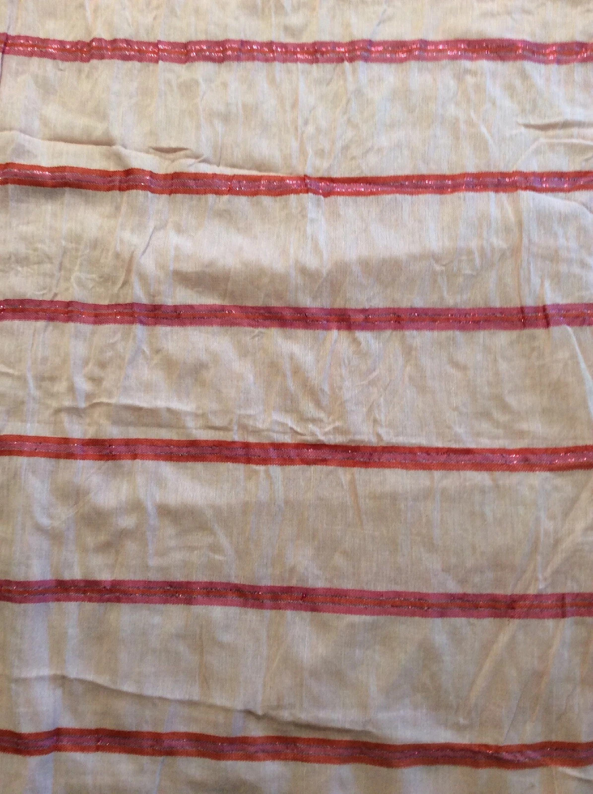 Echo Womens Cabana Strip Oblong Scarf Glittery Stripes Pink **NWT**