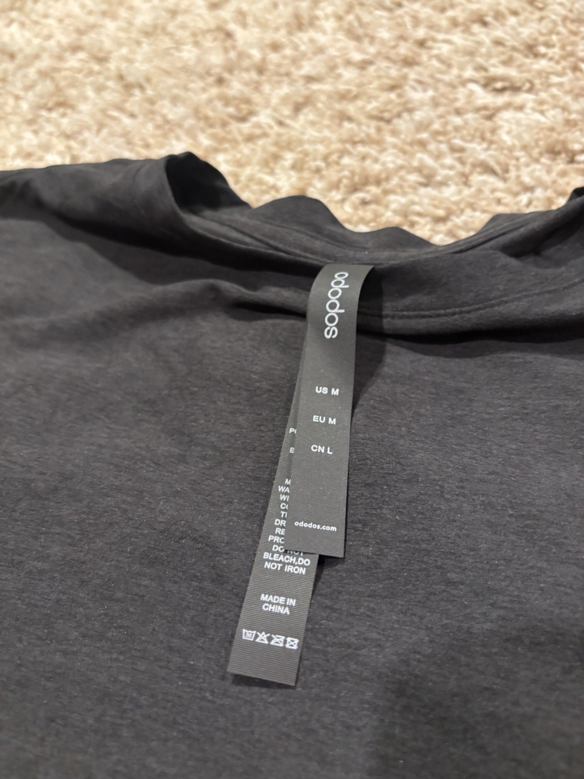 Ododos Stratum Tech Short Sleeve T Shirt Black NWT Mens Medium
