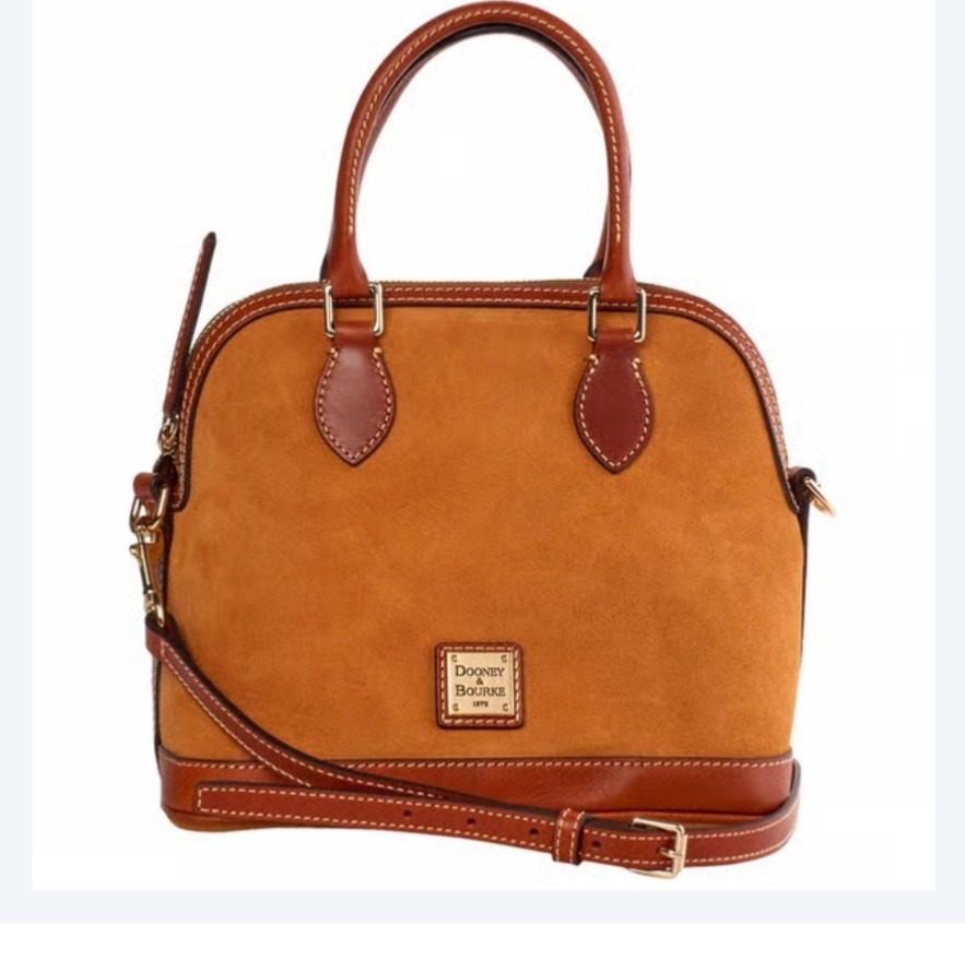 Dooney & Bourke Darcy satchel. Designer handbag. Brand New! Suede & Leather
