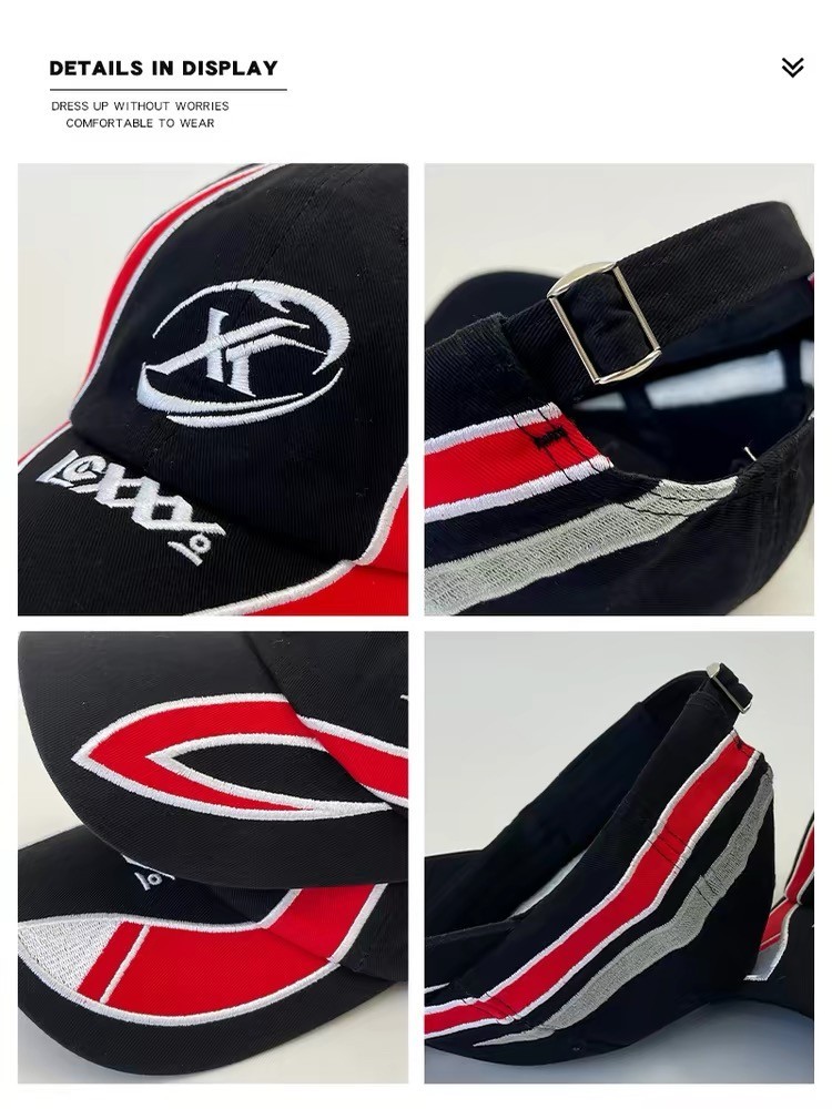 Adjustable Embroidered Baseball Cap Curved Brim Streetwear Casual Sport Hat