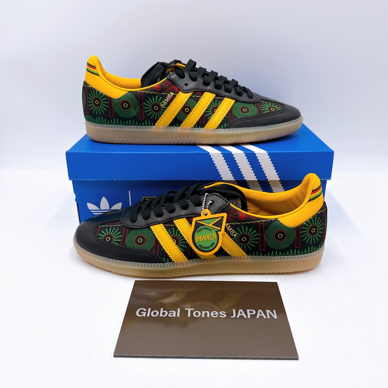 Adidas SAMBA OG JFF X BOB MARLEY KI8571 Green Yellow Black Men’s Sneakers US4-14