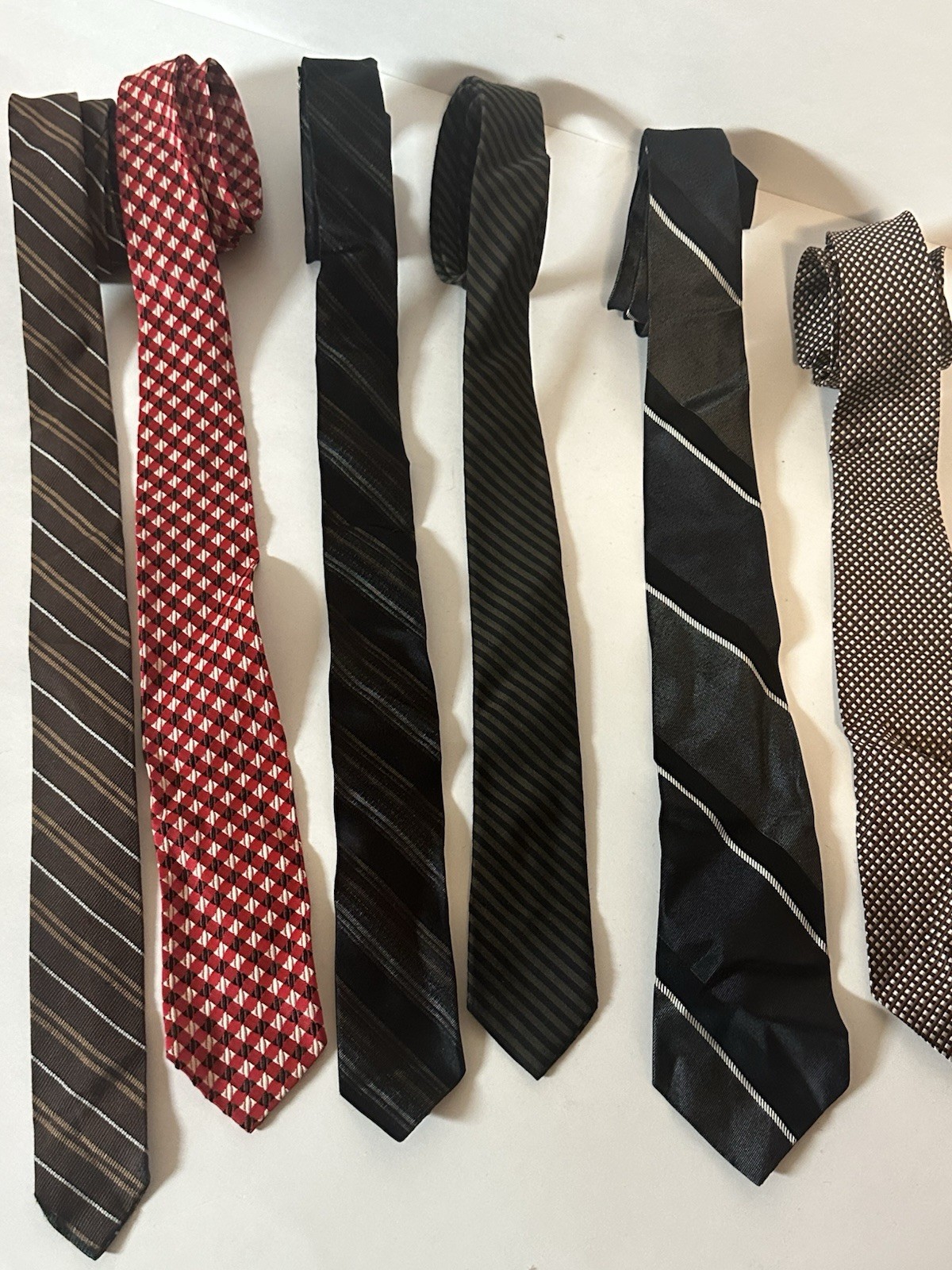 Skinny Ties Lot of 6 Vintage Mixed Lot