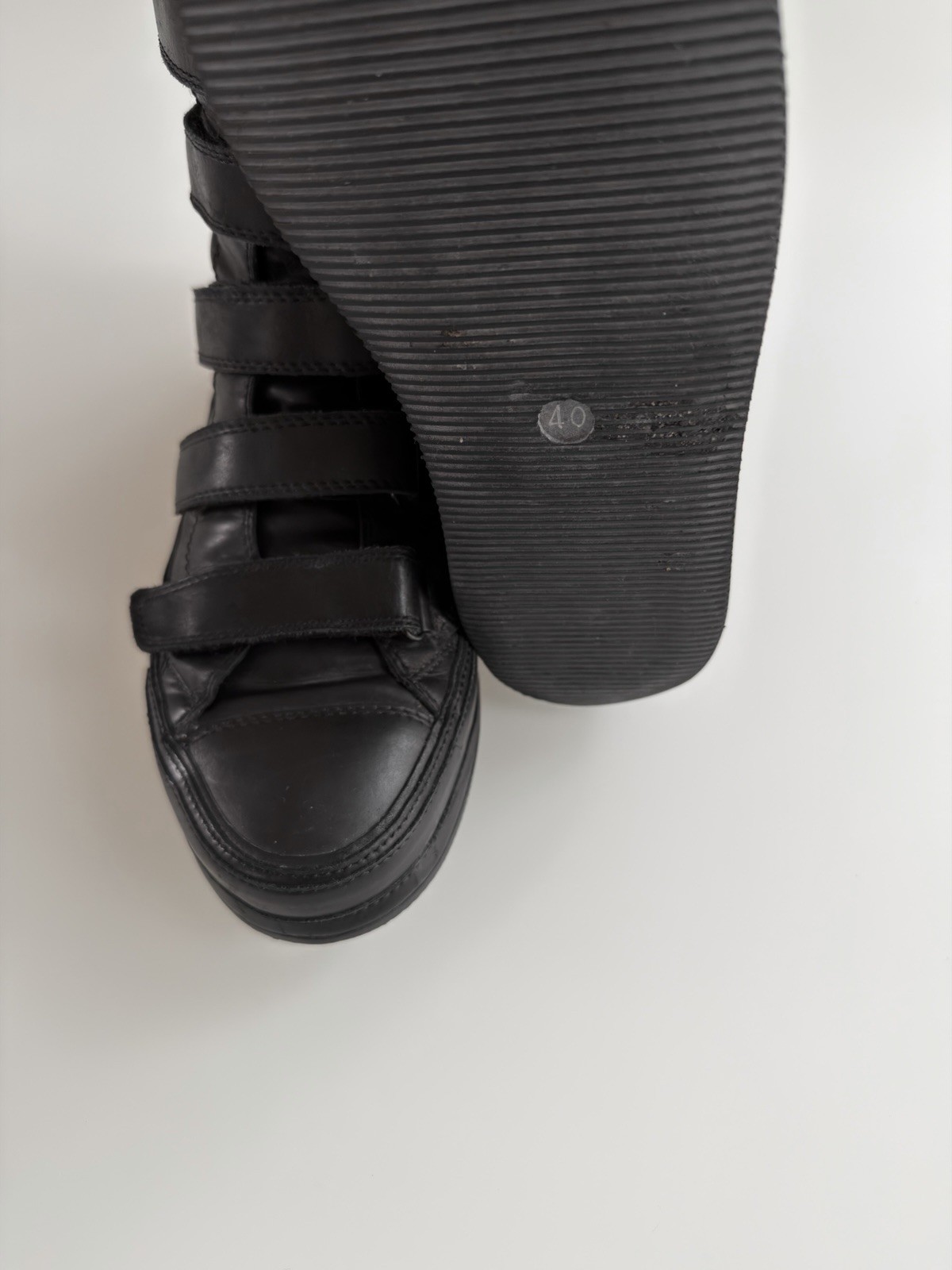 Ann Demeulemeester Multi Strap Sneakers (Size 40) S/S 2011 High Top Calf Leather
