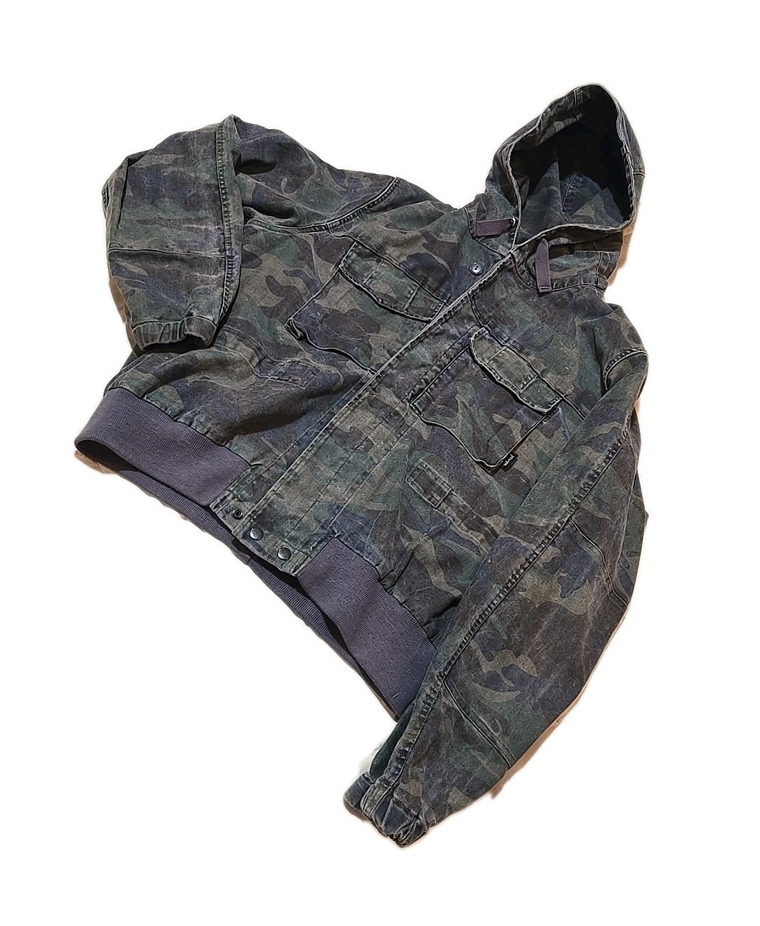 Vintage Mil-Tec Sturm Heavy Multi Camo Hoodie Jacket Size XL Military Germany?