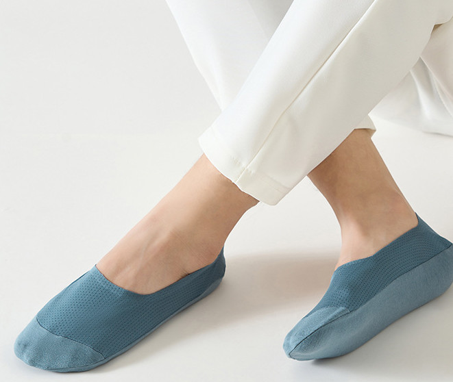 5 Pairs Men Summer Breathable Boat Socks Non Slip No Show Invisible Thin Socks