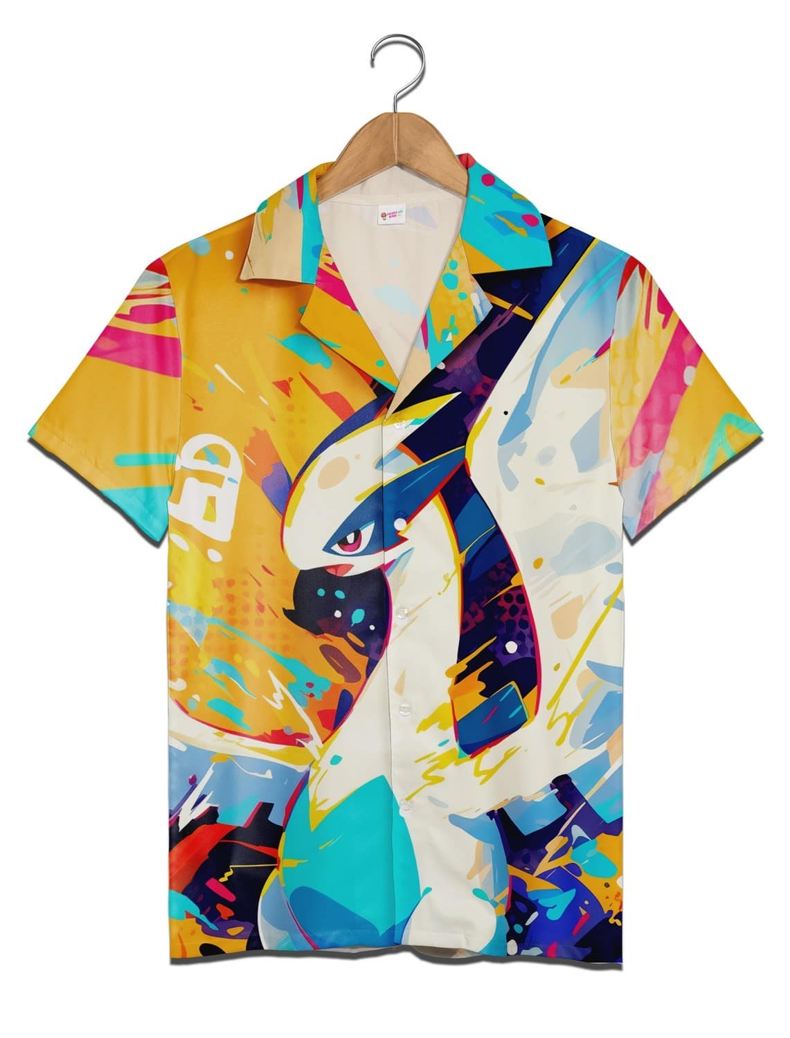 Pokemon Lugia Hawaiian Shirt Tropical Aloha Shirt for Men and Women Vintage Summ