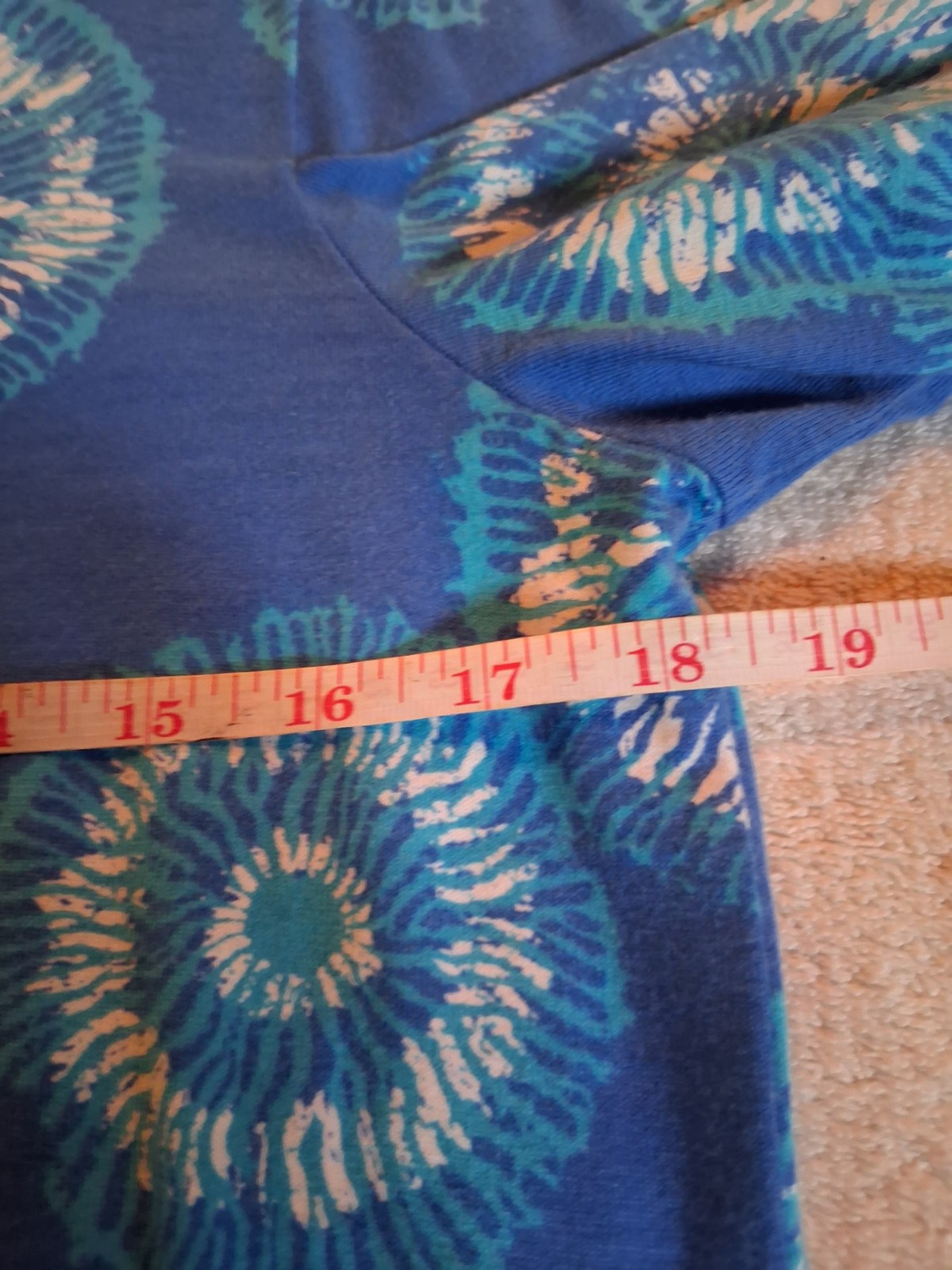 Hatley Blue Print Cotton Boho Beach Dress Size Medium