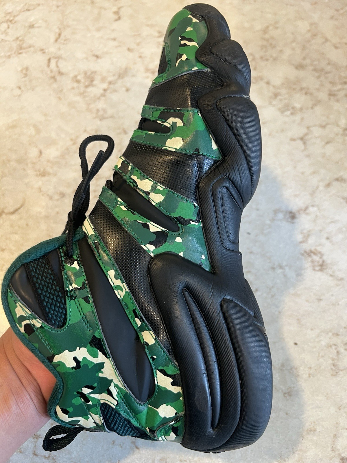 Adidas Crazy 8 Shoes Mens Size 11.5 Camo Green Basketball Sneakers Kobe G59054