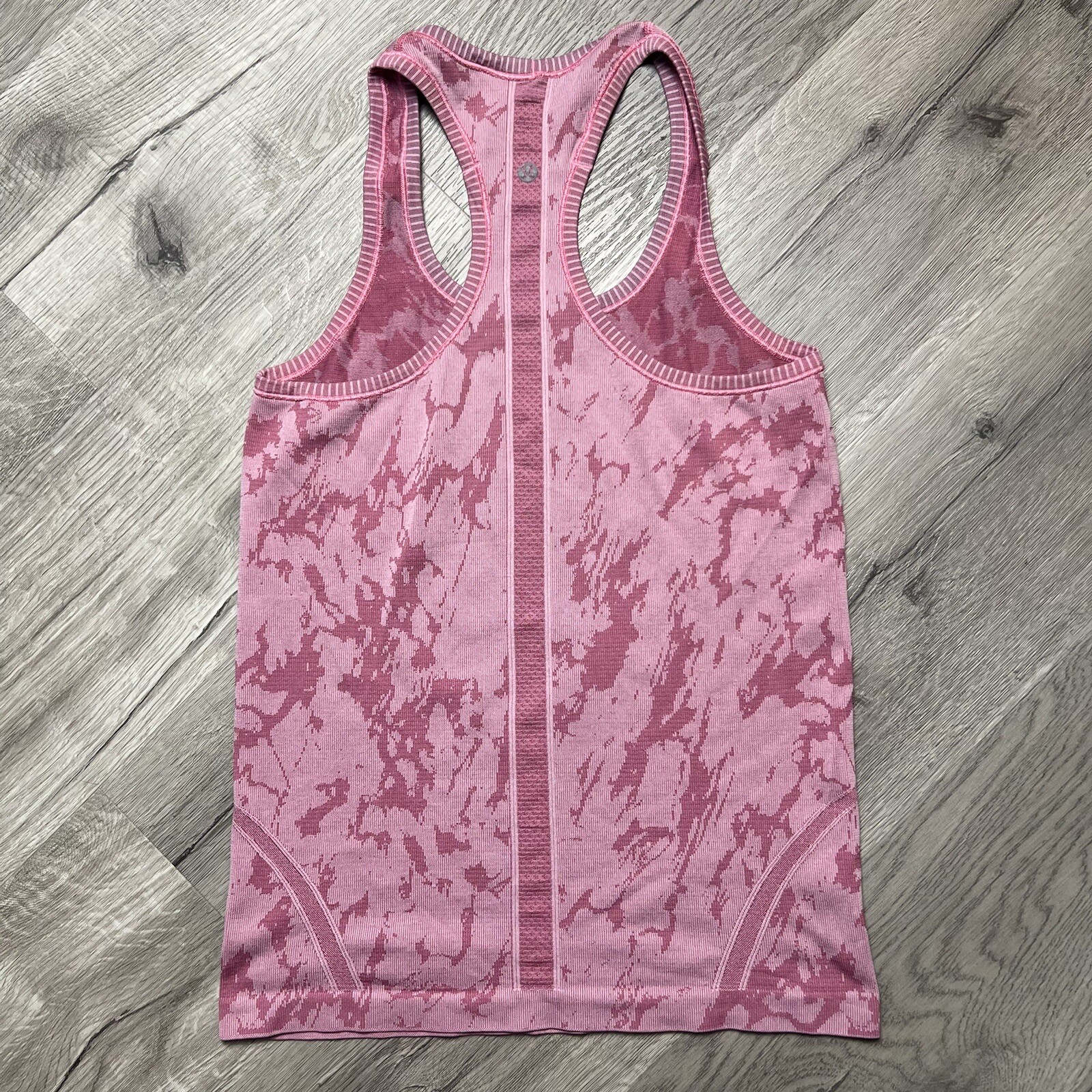 Lululemon Heathered Raspberry Glo Light Print Swiftly Tech Racerback Tank Top 6