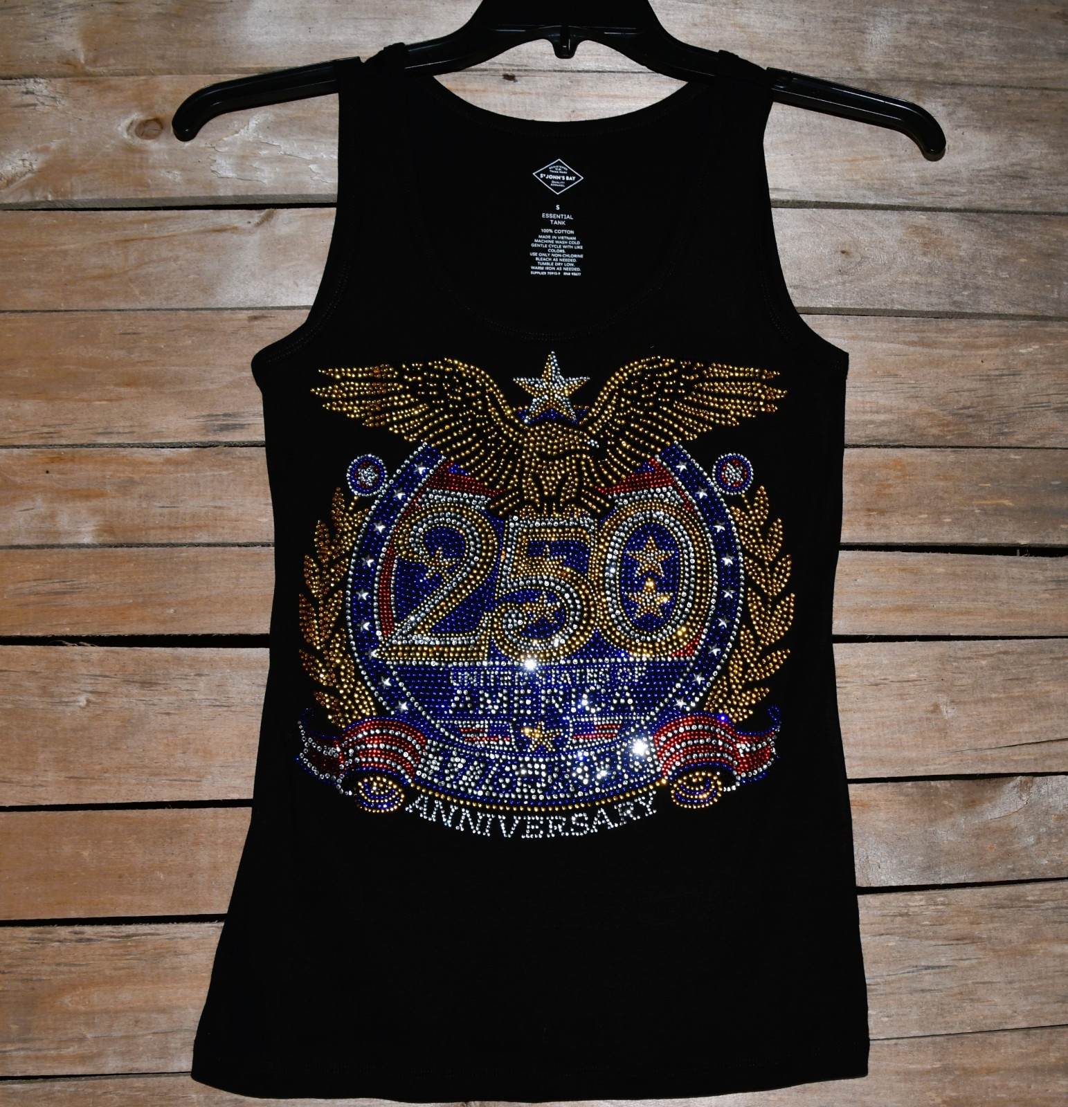 America’s 250th Birthday rhinestone shirt or tank XS S M L XL XXL 1X 2X 3X 4X 5X