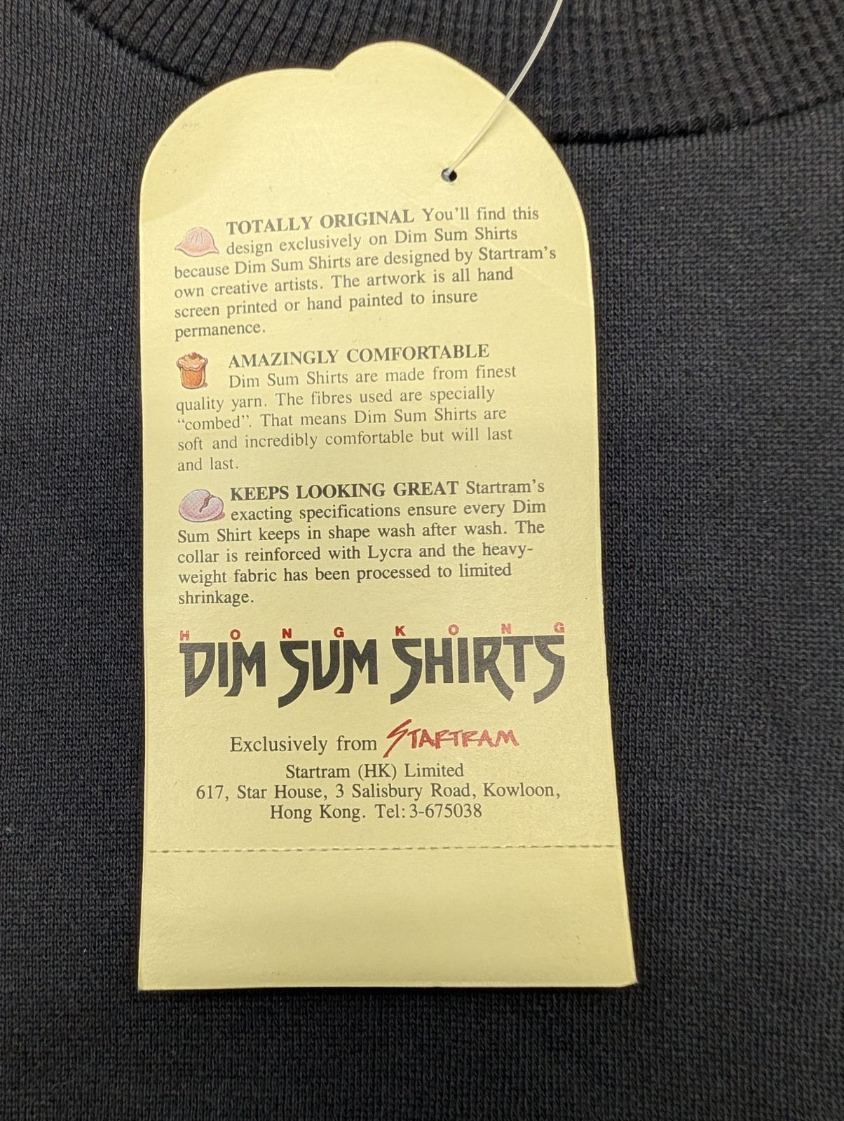 Vintage NWT Hong Kong Athletic Club Crewneck Sweatshirt Size M Dim Sum Shirts