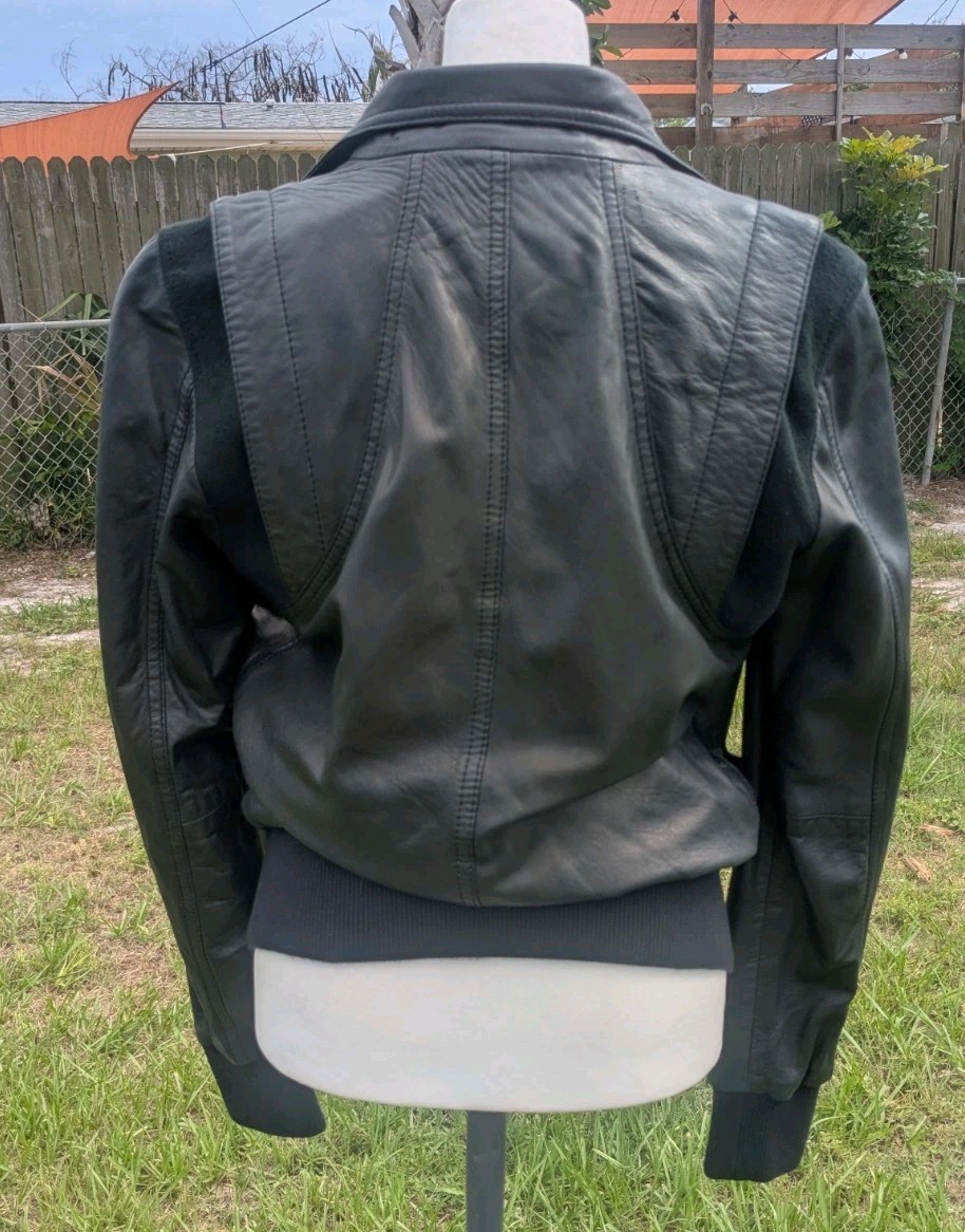 Diesel Soft Lambskin Leather Jacket Sz S