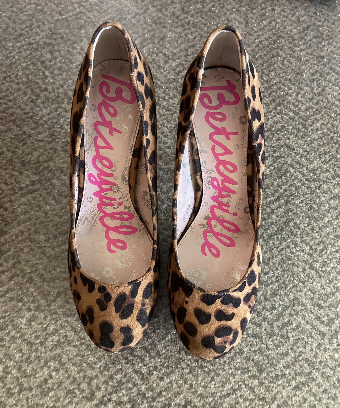 Betseyville Leopard Print Womens 5 and 1/3 inch Heel , Platform Stiletto Heels