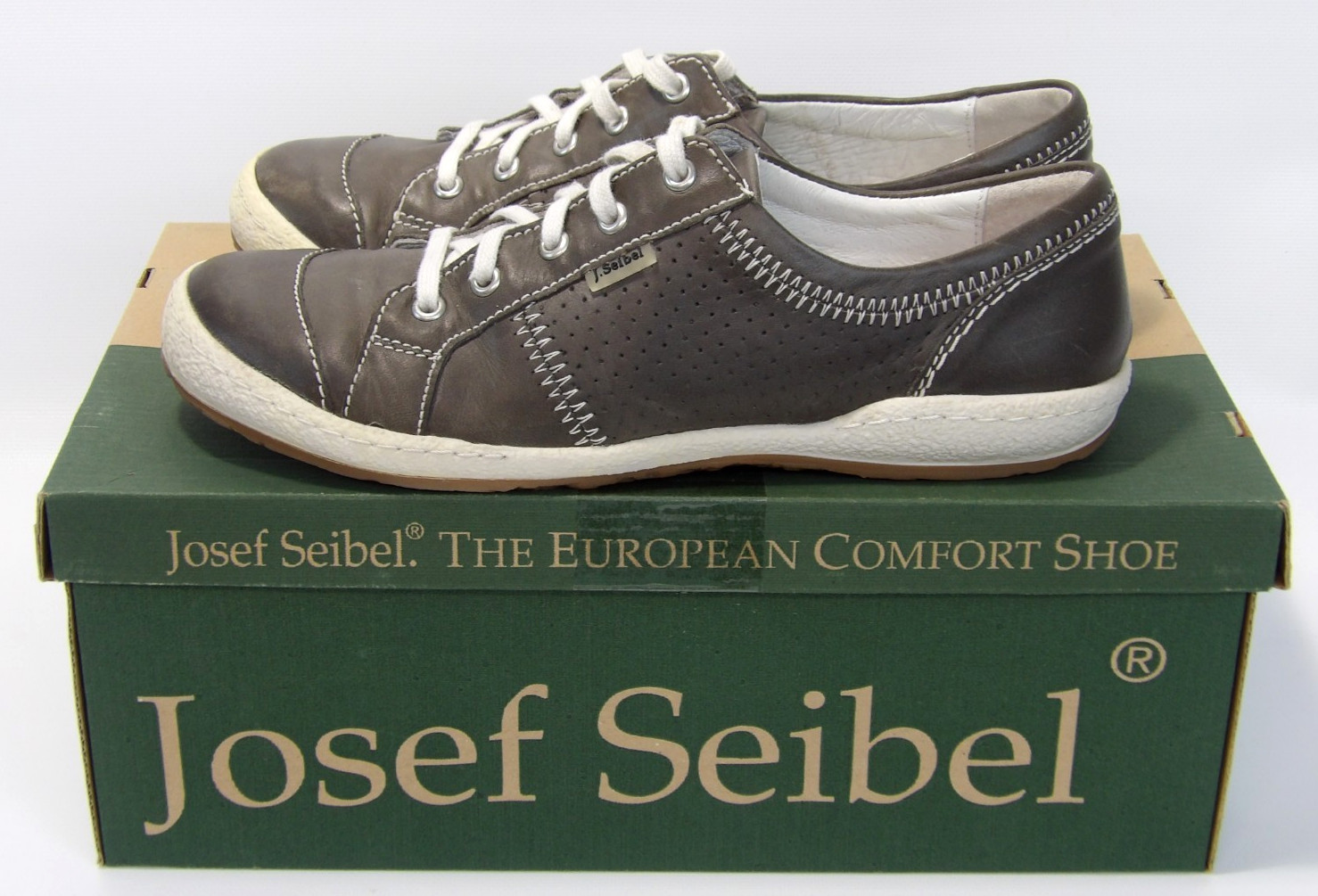 Josef Seibel Women’s Caspian Sneakers Grigio Gray Size EU 38 US 7.5