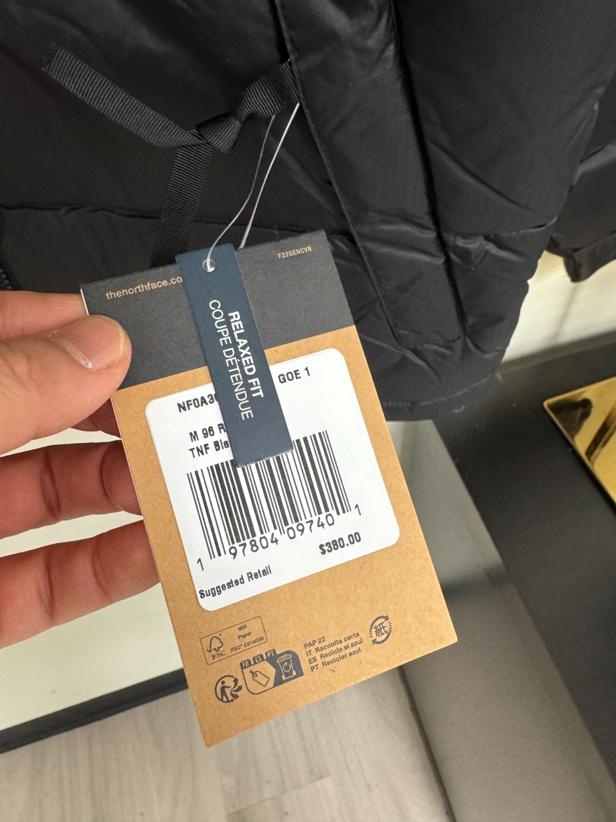 *NEW* Men The North Face 1996 Retro Nuptse Jacket TNF Black (NF0A3C8D GOE)